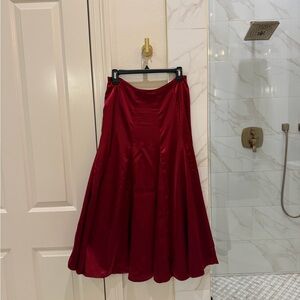 Elegant Red Women's Skirt